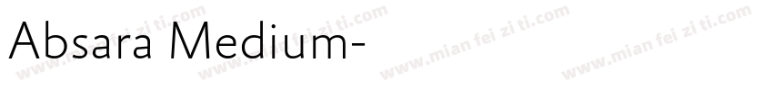 Absara Medium字体转换